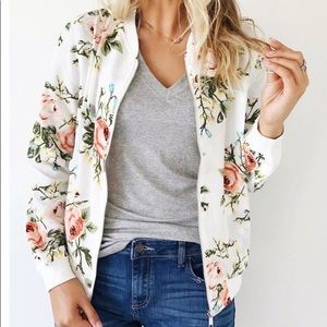 Spring floral ROOLEE bomber small